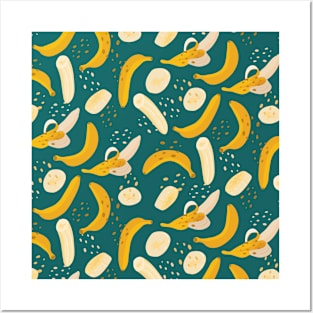 Banana explosion pattern Posters and Art